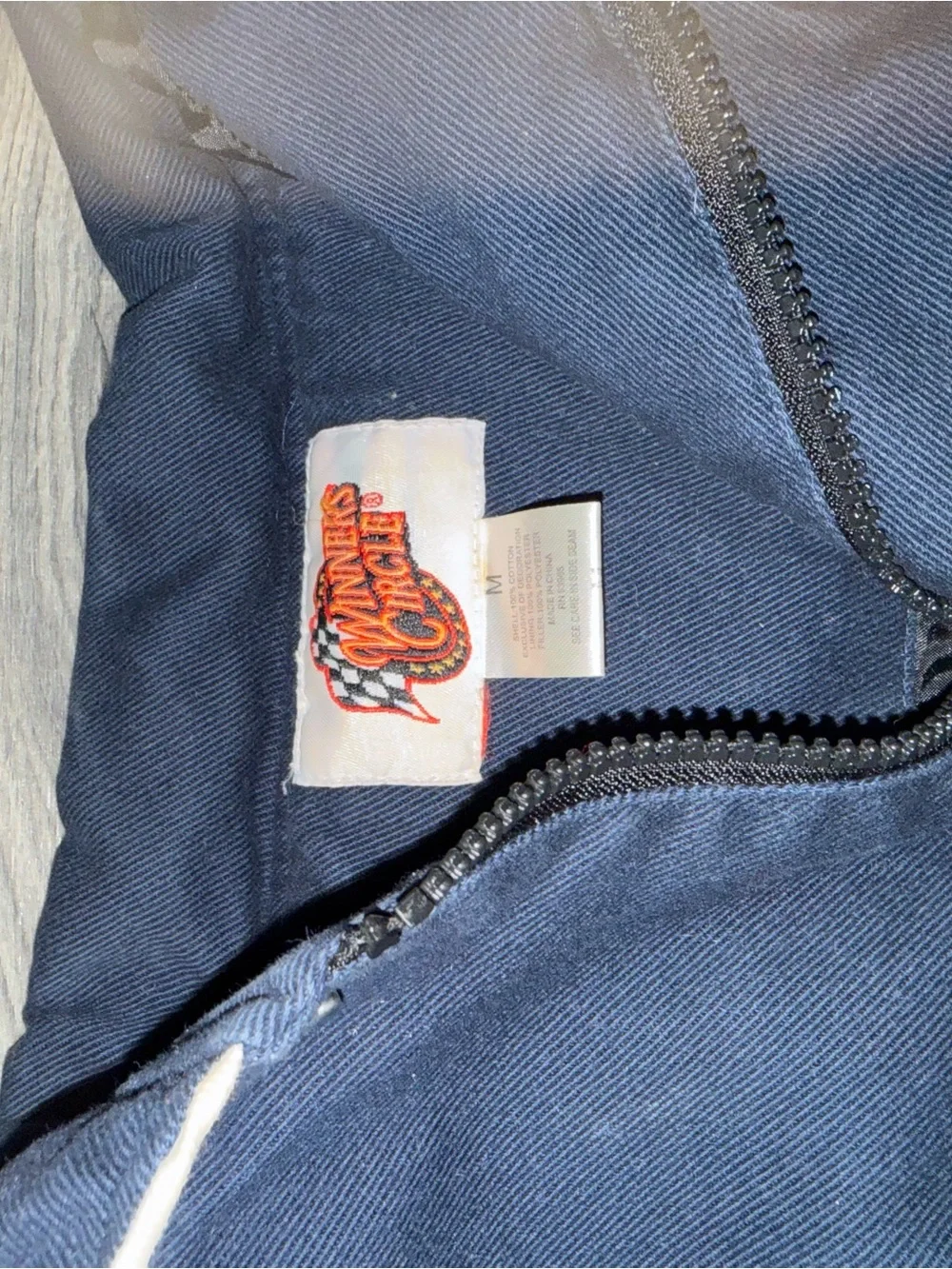 Dale Jr. Budweiser Red and Navy Vintage Team Jacket